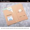 Refillable File Folder Kraft Paper Insert Cards Organizer Travel Journals Accessories  Travel