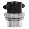 Water Pump Filter In Line Stainer Barb ABS 3 8in 1 2in Output for DC 12V 80 PSI Pumps