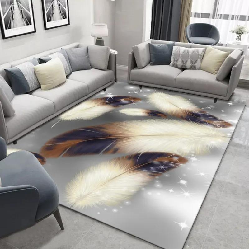 Modern Luxury Living Room Carpet Sofa Coffee Table Pad Nordic Simple Bedroom Bed Area Rug Custom Home Kitchen Antiskid Floor Mat