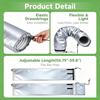 Air Conditioning Hose Cover For 5-5.9-Inch Exhaust Hose Ac Exhaust Pipe Sleeve Heat Insulation Dustproof Protective Cover