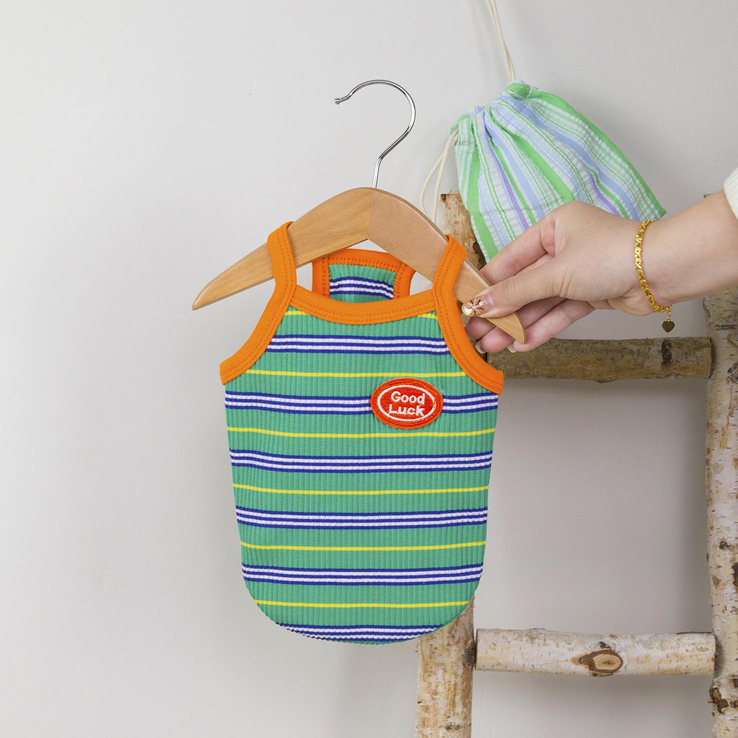 

Домашняя собака собачья одежда маленькая собака тедди Bigbear померанский шпиц весна лето тонкий слинг жилет XXL зелёный