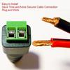 No Soldering Male Female Camera Monitoring Video Cable Plug Connector for Home Security Camera Cabling Installation