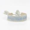 European & American Cross-border Embroidery Bracelet | Handmade Tassel & Letter Logo
