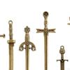 7 Pieces Alloy Swords Knife Charms, Mini Antique Sword Pendants, Charms for Necklace, Jewelry