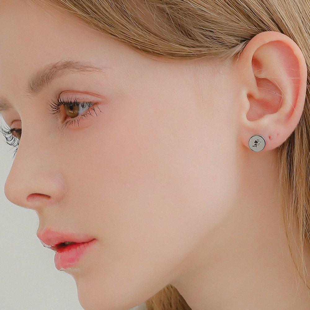 J.Lauren Coin Pattern Round Earrings M03726