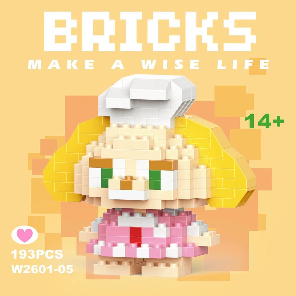 No Box  6Cm High Building Blocks Stitch Kawaii Mini Desktop Ornaments Youth Toys Room Decoration Anime Cartoon Halloween
