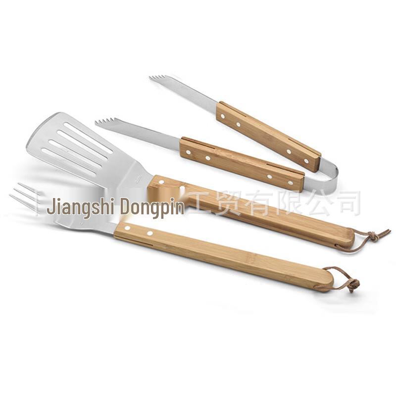 OEING Stainless Steel Wood Handle BBQ Tool Set