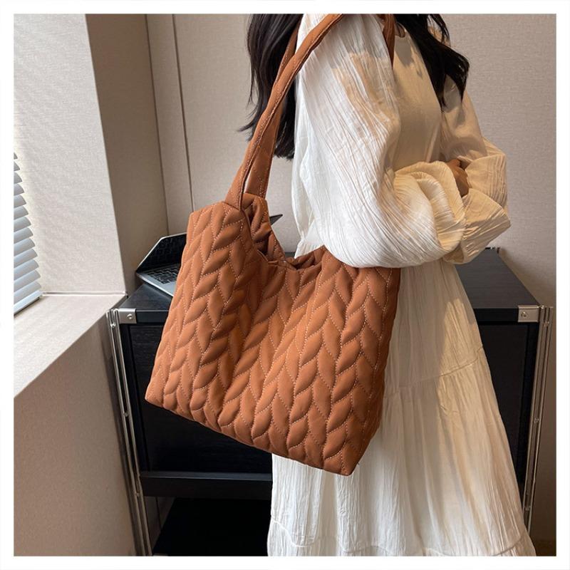 

All kinds of cotton clothes, bags, retro large-capacity tote bags, trendy fashion embroidery thread, space cotton cloth shoulder bags. темно-коричневого