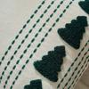 30x50cm Christmas Tree Embroidery Throw Pillowcase Cojines Cotton Linen Decor Sofa Cushion Cover Headboard Pillowcases