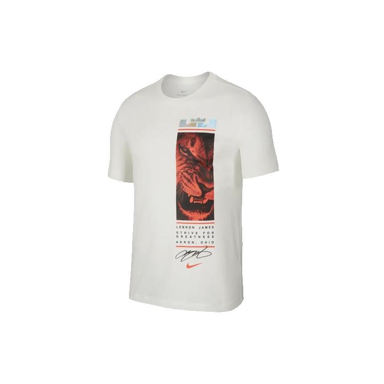 Nike Dri-Fit Lebron James Lion King Short-Sleeved Male Sail White Men s BQ3629-133 XXXL