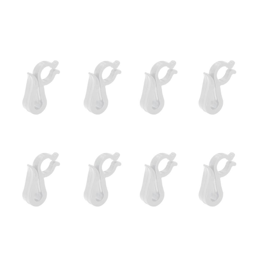 120 Peças Clipes de Luzes de Natal Reutilizáveis de Plástico Impermeável para Pendurar ao Ar Livre Decoração de Festa de Fim de Ano