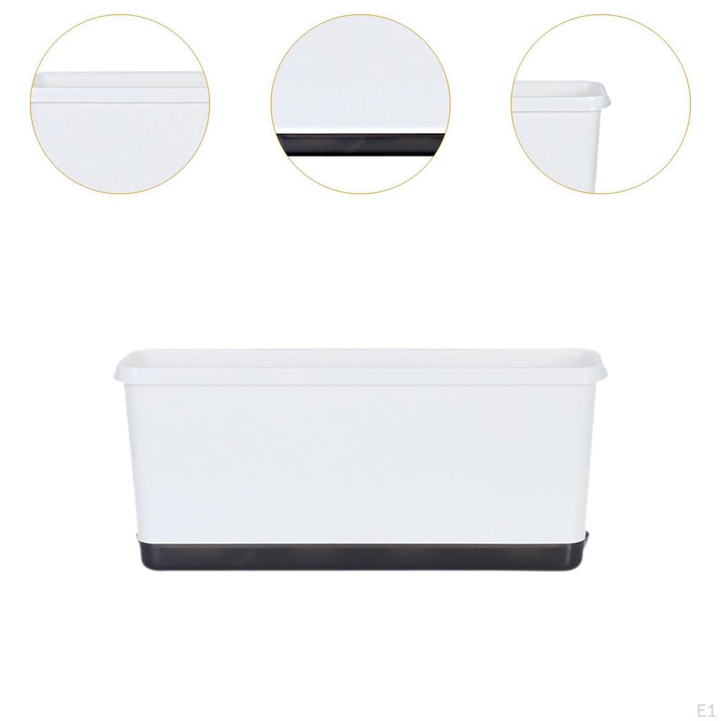 2 Pieces Flower Pot Set with Self Watering Feature and Drainage for Indoor Outdoor