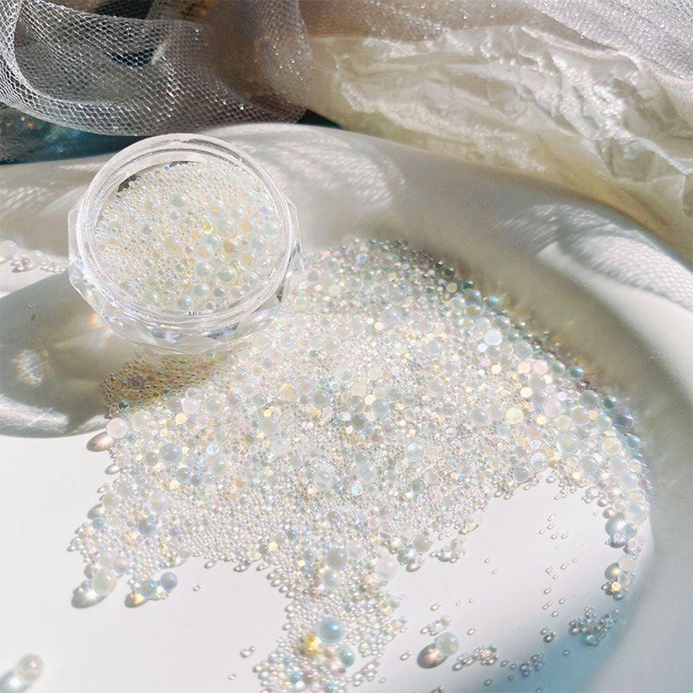 

Bead DIY Craft Ornament Crystal Nail Charms Bubble Bead Nail Art Rhinestones 3D Nail Art Decoration прозрачный