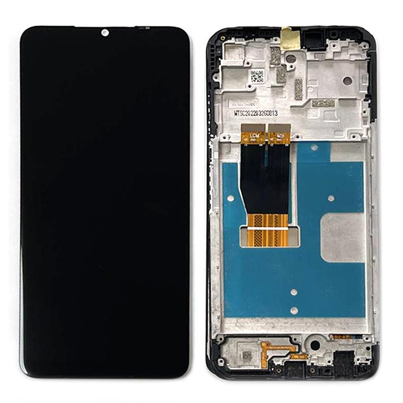 

For T-Mobile Revvl 6 Pro 5G OEM Grade S LCD Screen and Digitizer Assembly+Frame Part (without Logo) A