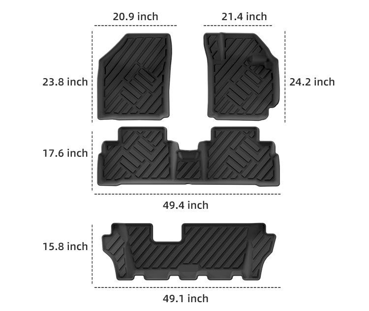2025 Suzuki ERTIGA/XL7 Eco-Friendly TPE Car and Trunk Floor Mats
