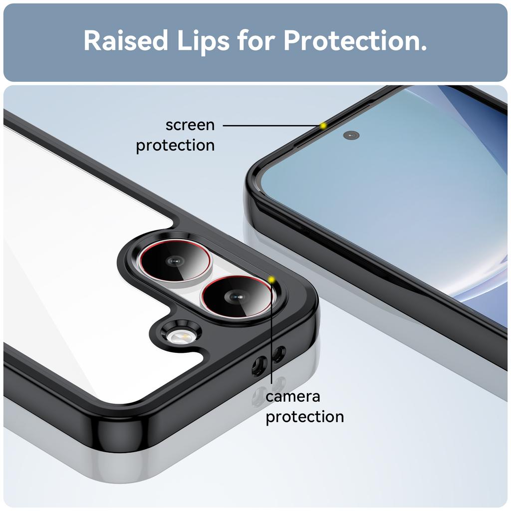 For Poco X8 Pro Clear Case For Xiaomi Poco X8 Pro Cover Funda Coque Hard Translucent Soft Frame Phone Bumper Poco X8 Pro
