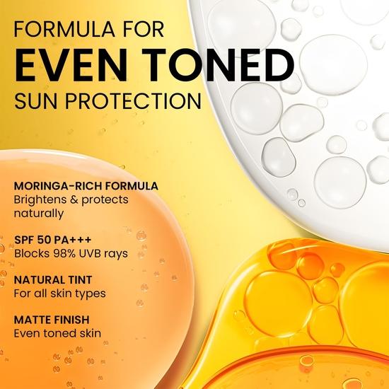 The Skin Story Moringa Sunscreen SPF 50 | Broad Spectrum UVA & UVB Protection | For Men and Women | Anti-Aging Formula  | for All Skin Types 40g