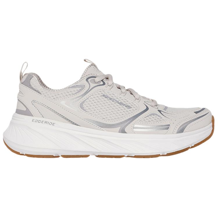 Skechers Edgeride Abrasion Resistant Breathable Low top Casual Shoes Women's Beige Gray 150475-NAT