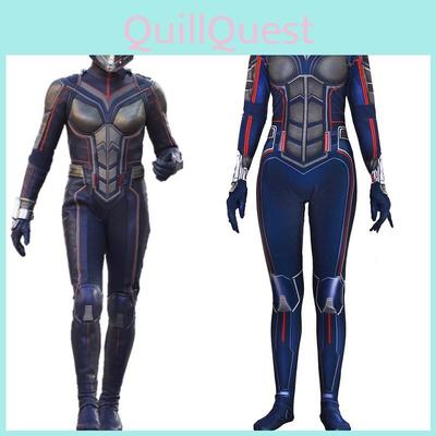 Nádherný těsný superhrdinský cosplay kostým Ant-Mana a Wasp pro děti i dospělé
