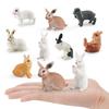 Cross-border Rabbit Model: Dwarf & Lop-eared Rabbit Face Wash and Sitting Pose Static Ornament Toy