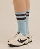 Jaekeulla Sports Socks Sky Blue/Brown