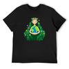 Wunderschönes Fließendes Blume Erdmutter Figur T-Shirt Übergrößen Vintage Kleidung Ästhetische Kleidung Vintage T-Shirt Herren