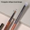 Triangular Nail Art Brush Pen 3D Tips Pattern Phototherapy Acrylic Nail Brush Uv Gel Diy Manicure Tools Wood Handle Nail Brushes