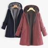 Women Hoodie Plus Size All Match Autumn Winter Solid Color Warm Coat Streetwear