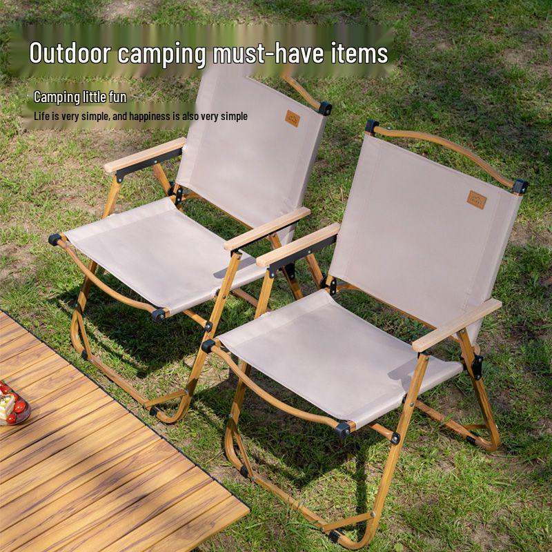 Kermit Portable Outdoor Folding Chair & Table Set - Ideal for Camping, Picnic, Fishing, or Beach Use