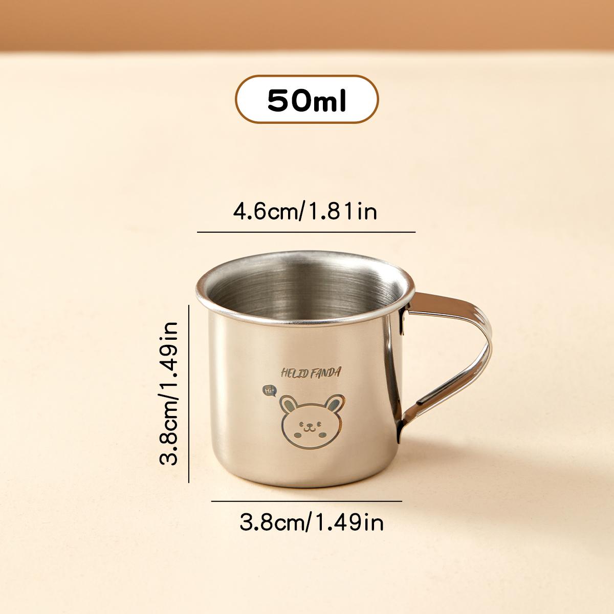 

Mini 304 Stainless Steel Water Cup For Kids Durable Anti Scald Children Drinking Cup With Handle Milk Coffee Mug Drinkware N 200ml