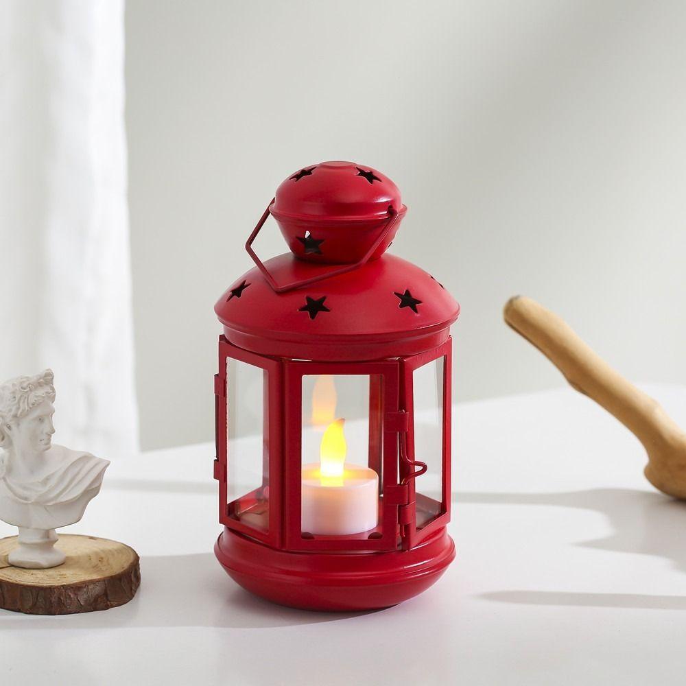 Iron Hanging Candlestick Hollow Candle Decoration New Candle Holder  Desktop