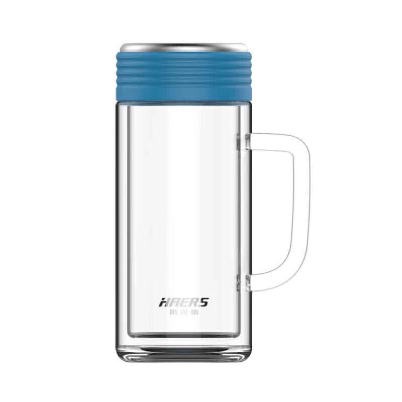 HALE S Double-Wall Glass Mug with Handle