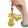 Pure 999 Gold Filigree Enamel Copper Gourd Keychain: High-End Bag Charm & Business Gift for Couples