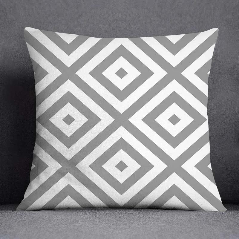 Gray Pillowcase Office Living Room Home Pillowcase Car Ornaments