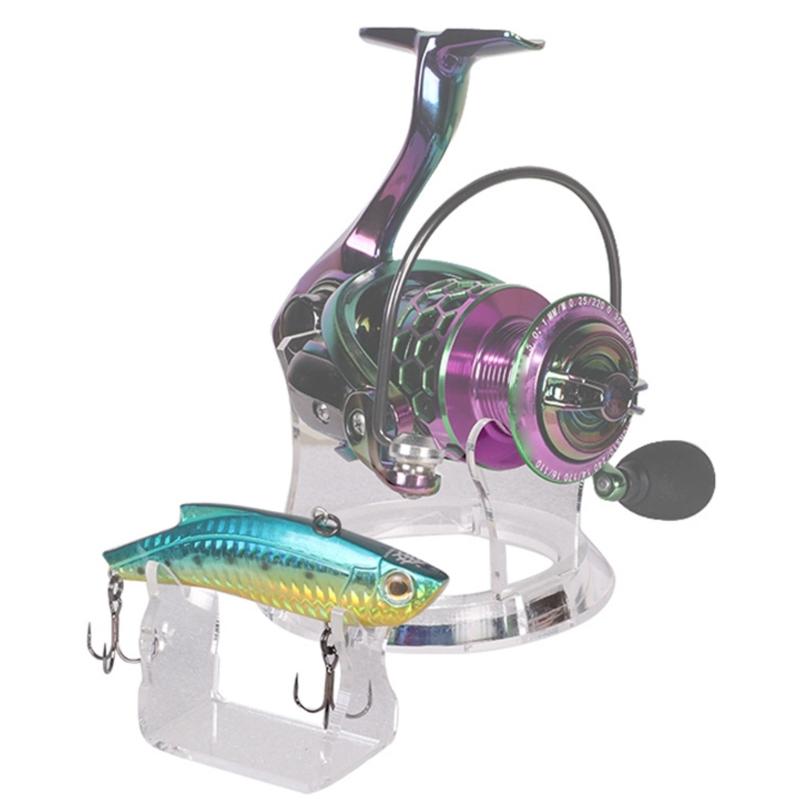 Clear Fishing Lures Shows Stand Fishing Reel Holder Showing Stand Baits Wobbler Display Shelf Fish Baits Showing Stand