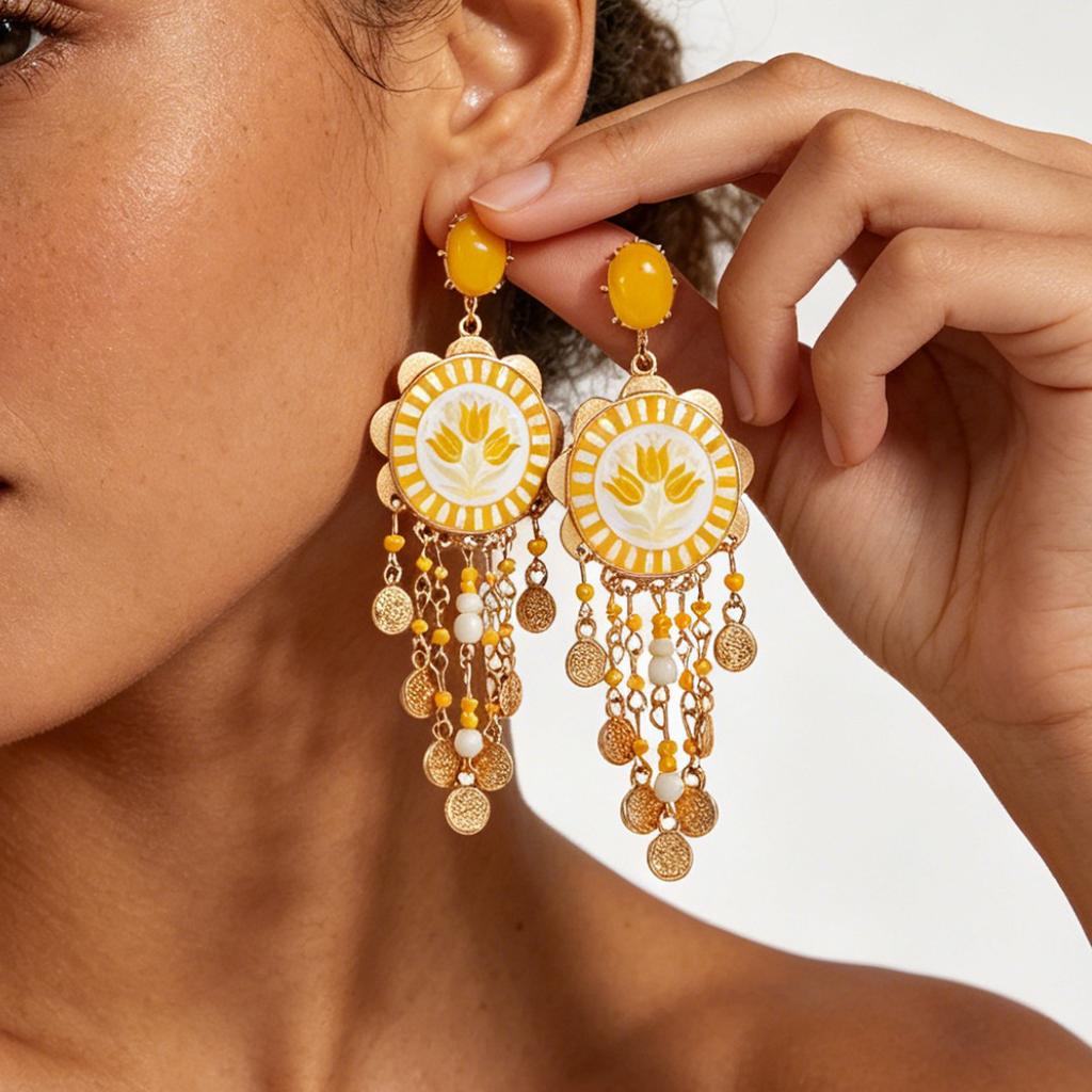Kadın Takıları İçin Moda Sallantılı Küpeler