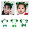 Cartoon Headbands Frog Hair Hoop Prince Bowtie Halloween Hairband Princess Cartoon Headwear Bowtie Set