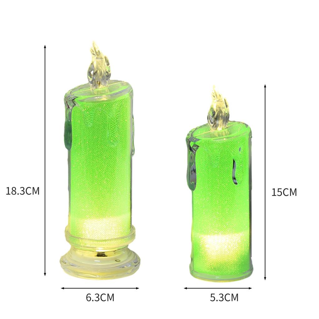 4PCS White LED Candles,Flameless Pillar Candle,Battery Operated Candles/Fake Candle, Velas Artificiales para Decoracion for Valentine Wedding