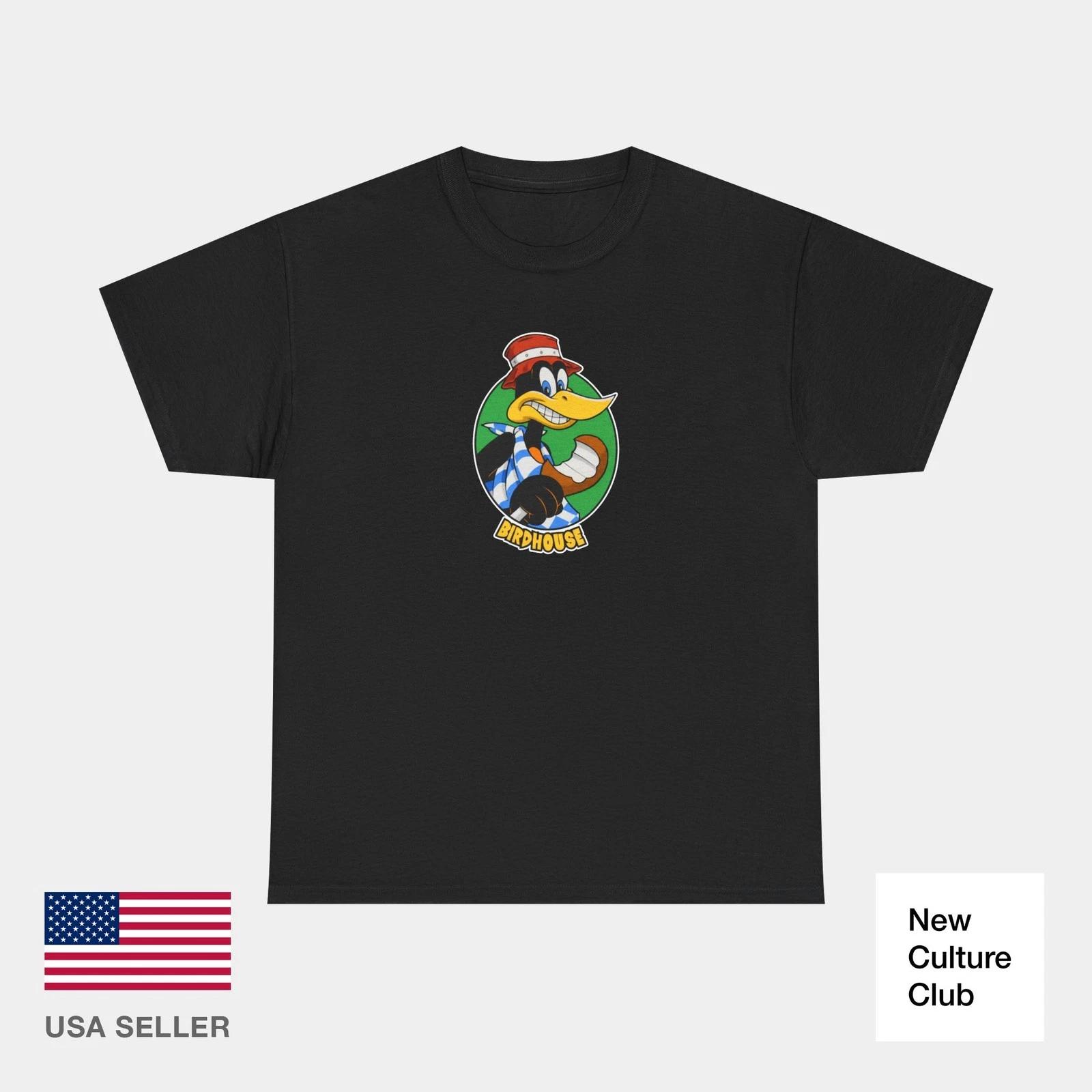 

Eatin Bird 2000 Bucky Lasek Pro Birdhouse Classic Skateboard 100% Cotton T-shirt Mens Tees Top Print XL