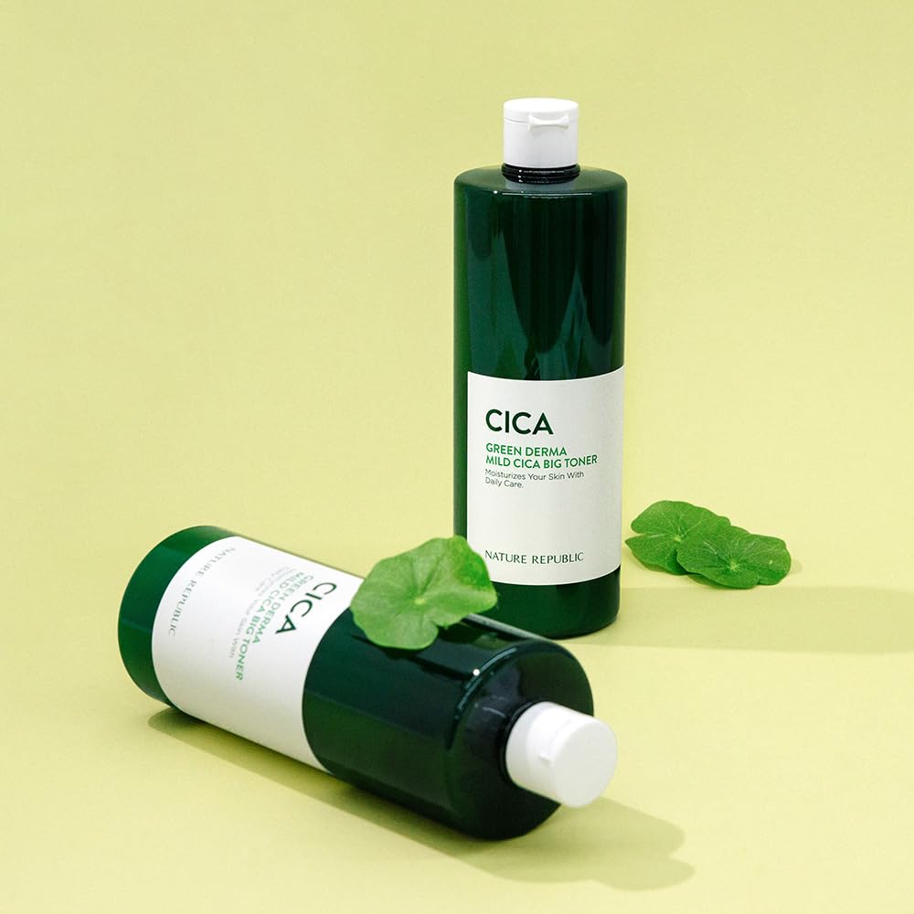 NATURE REPUBLIC Green Derma CICA Big Toner Large Capacity Lotion Moisturizing Centella Asiatica Extract