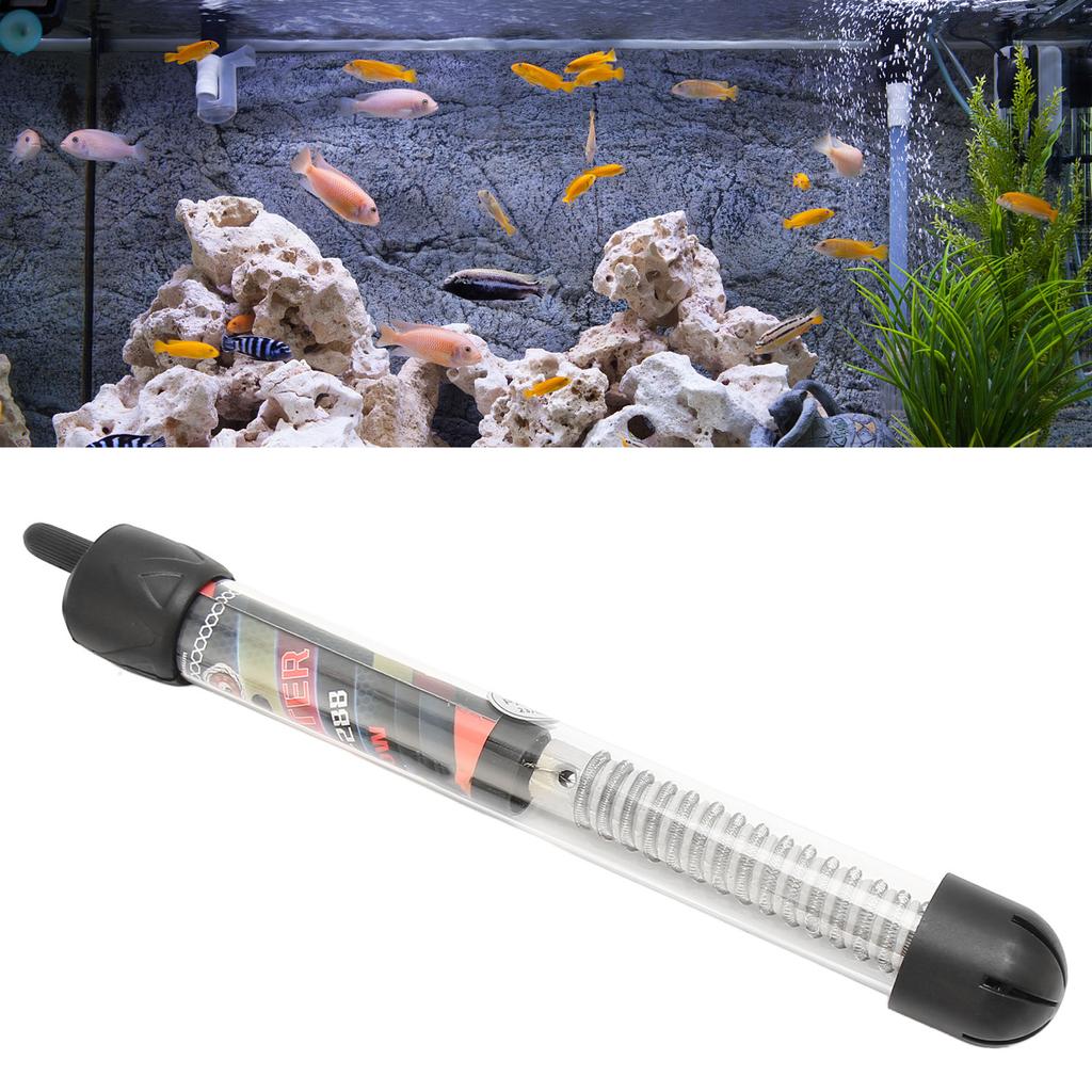 Submersible Aquarium Heater 120W Fish Heating Rod Aquarium Thermostat Heaters with Suction Cups Bracket