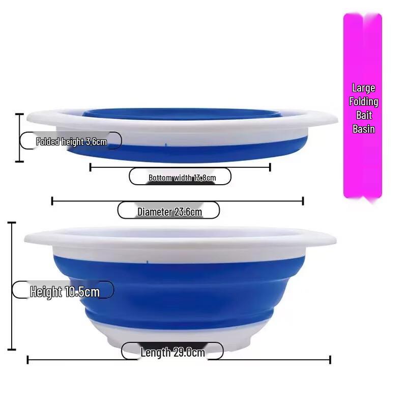 Wangfeng Portable Folding Fishing Bait Basin
