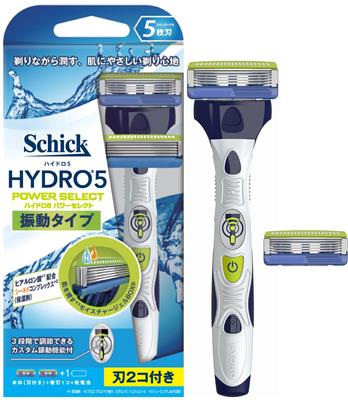 Schick Hydro 5 Power Select Çift Tutucu 2 Yedek Paslanmaz Çelik Tıraş Bıçağı 5 Bıçaklı (Gövde + Bıçaklar) Erkeklerin