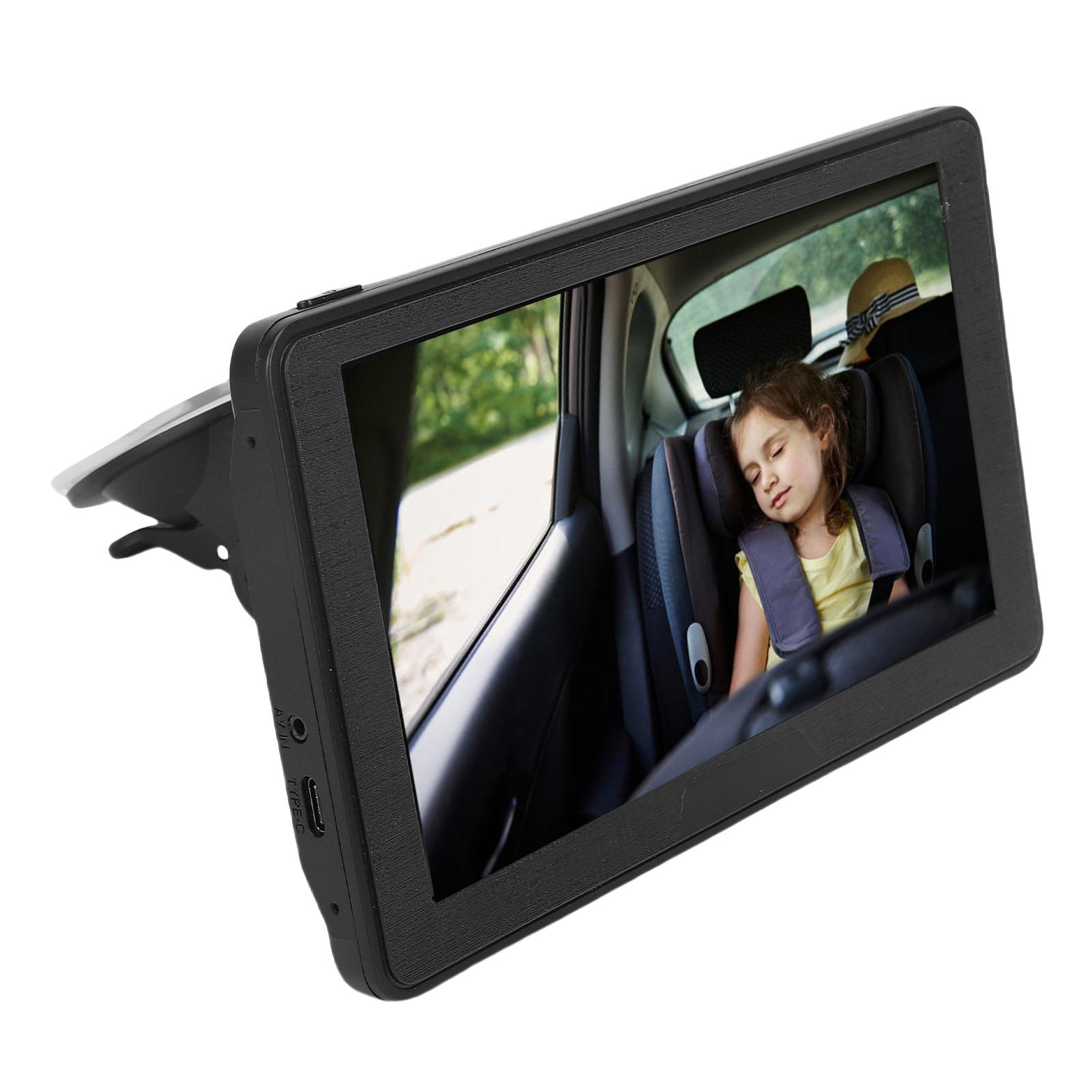 

Dual Baby Car Camera 7 Inch 1080P Split Screen Display for Rear Facing Car Seats Anti Shake Mount Easy Install Dual