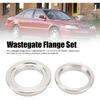 44mm Wastegate Flange Set, Wastegate V Band Clamp Set, Stainless Steel Inlet Outlet Weld Kit Replacemet for TIAL MV R MVR VBAND