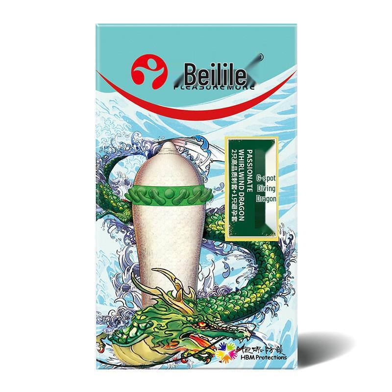 Beilile Ultra-Thin Large Dotted Condoms 10 Pack for Clitoral Stimulation - Adult Intimate Family Planning Supplies