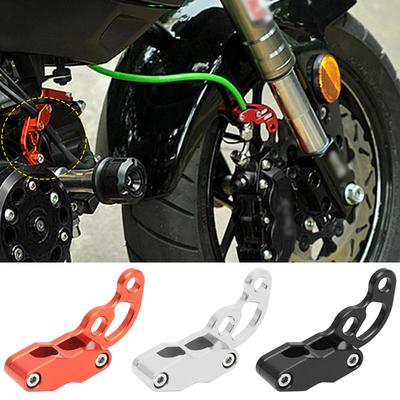 2 Holes Motorcycle Bikes Modified Oil Pipeline Brake Line Clamp Protector Moto Oil Pipe Cable Clip Brake Cable Tube Line Clamps