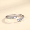 S925 Sterling Silver Mobius Couple Rings - Simple Korean Japanese Style, Versatile Plain Band Jewelry Gift