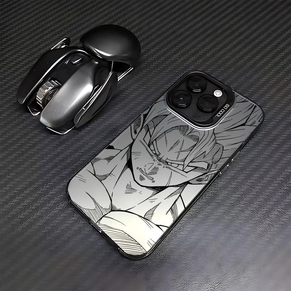 Anime Line Super Warrior Phone Case For Samsung Galaxy S26 S25 S24 S23 S22 S21 S20 Note20 FE Ultra Edge Plus 4G 5G Matte Cover