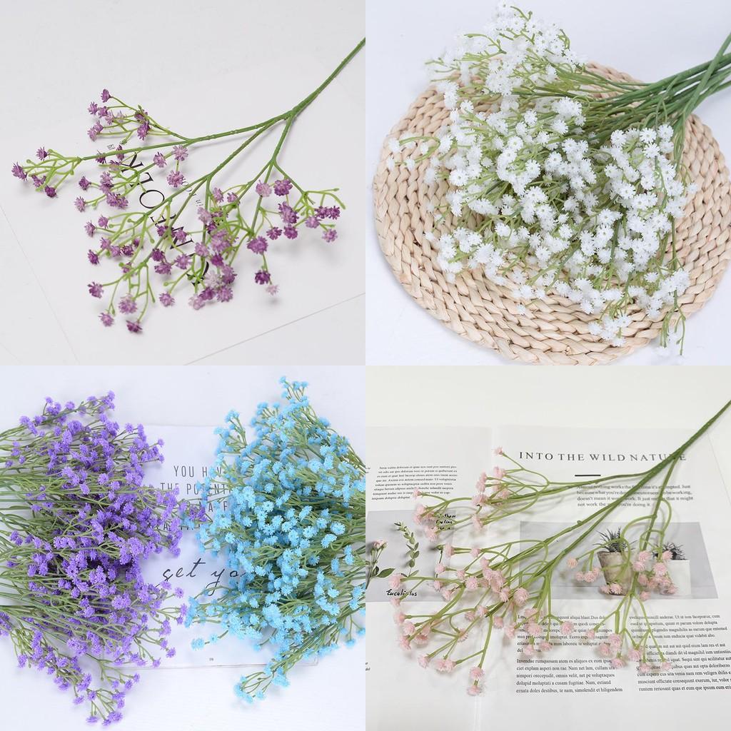 Fake Gypsophila Paniculata Decor With Shaping Technique In Soft Pvc For Event And Home Decoration